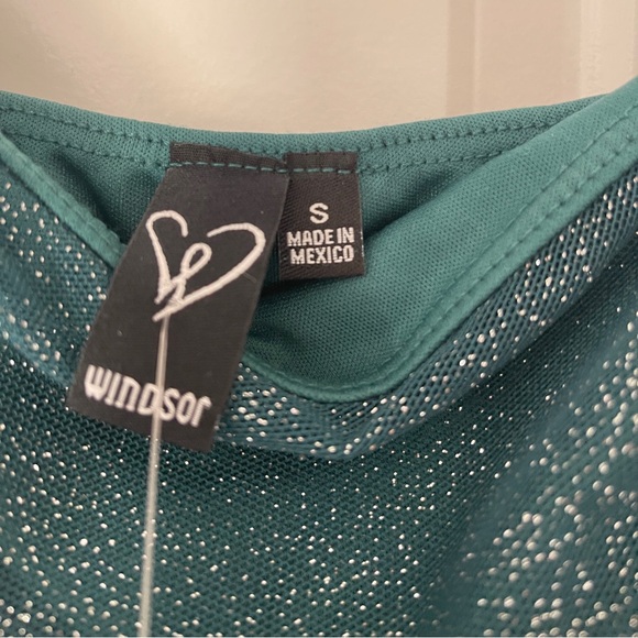 Windsor Hunter green sparkle bodycon dress, size small, brand new, never worn - Picture 8 of 8